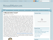 Tablet Screenshot of blog.mezuzahmaster.com